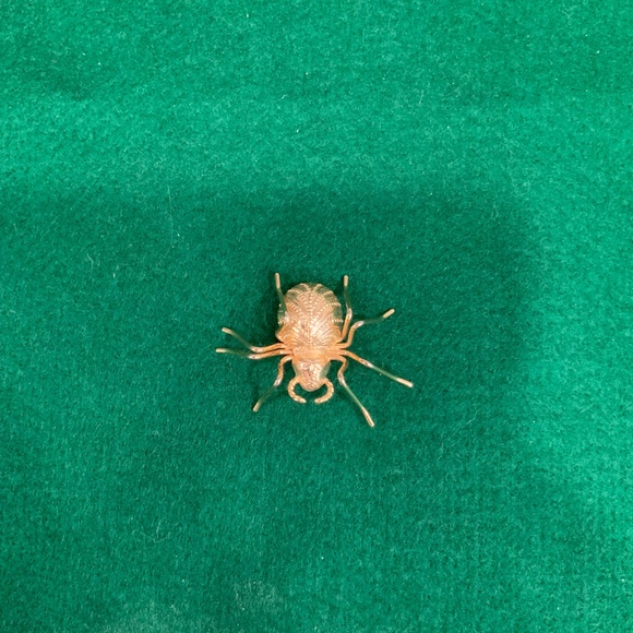 Vintage Gold Tone Spider Brooch / Pin - Picture 2 of 5